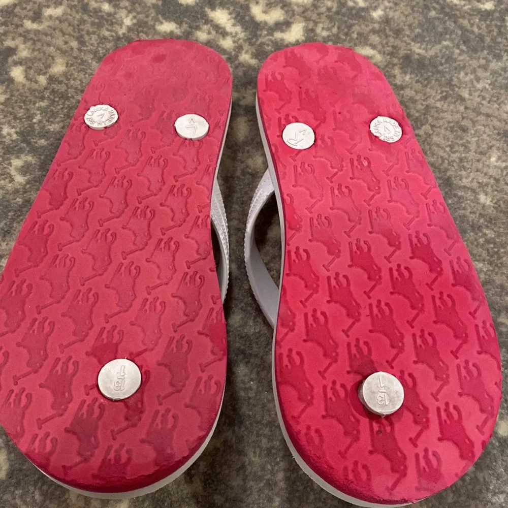 POLO KIDS FLIP FLOPS SIZE 11 LITTLE GIRLS - Picture 3 of 9